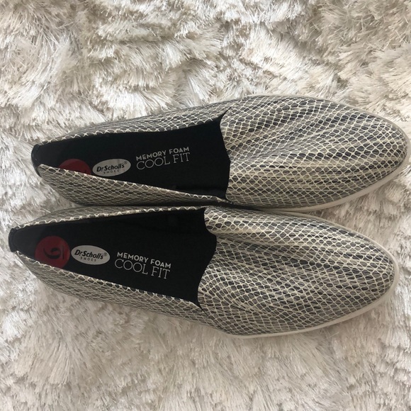 dr scholls snakeskin slip on